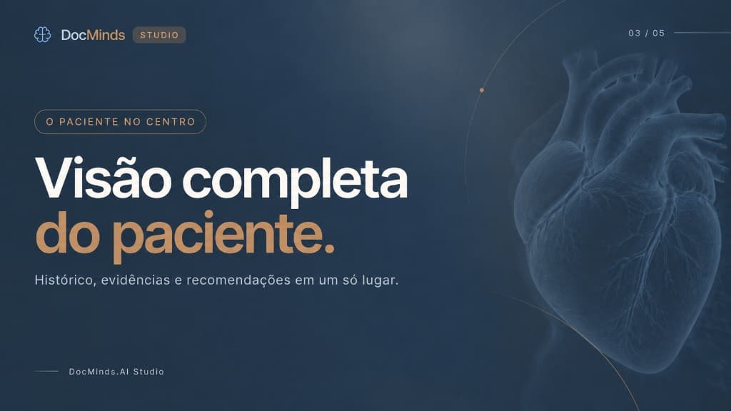 DocMinds Studio — Visão completa do paciente